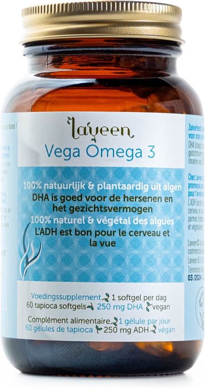 Foto van Laveen vega omega 3 softgels