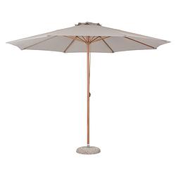 Foto van Frank zonnescherm parasol met dissel ø3.5m teak, beige.