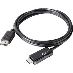 Foto van Club3d displayport / hdmi adapterkabel displayport stekker, hdmi-a stekker 2.00 m zilver cac-1082 displayport-kabel