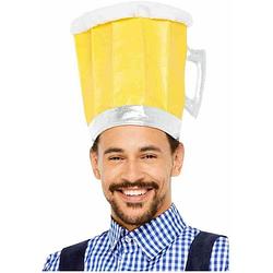 Foto van Oktoberfest bier hoed oktoberfest / bier festival geel voor volwassenen - verkleedhoofddeksels