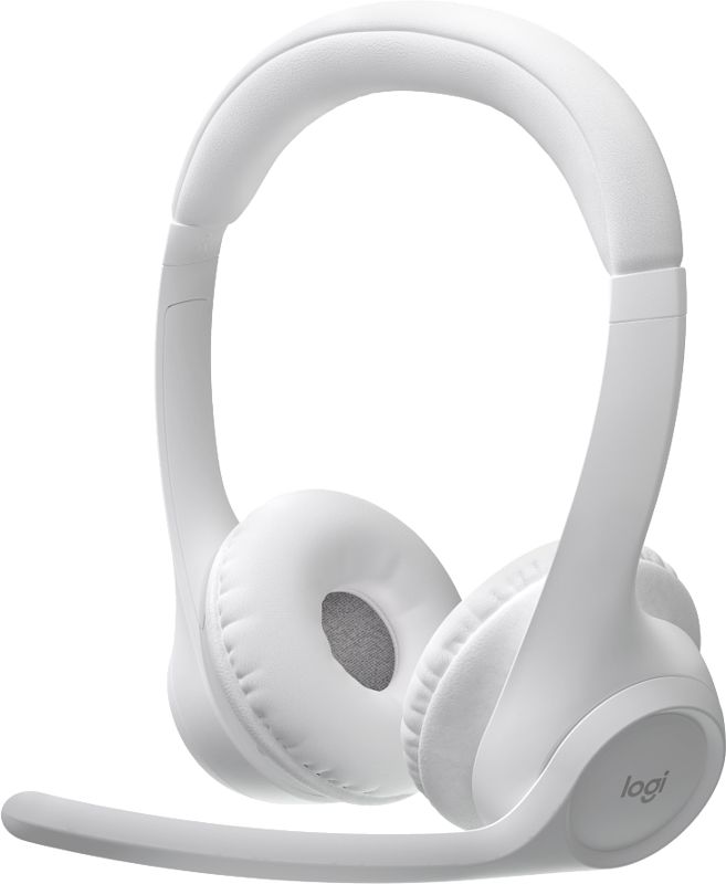 Foto van Logitech zone 300 draadloze office headset wit