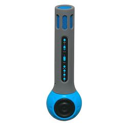 Foto van Denver kms-10 - draadloze karaoke speaker met microfoon - blauw