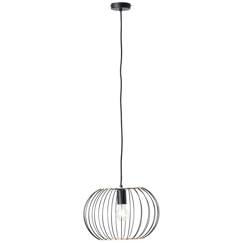 Foto van Brilliant silemia 99393/76 hanglamp e27 zwart (mat)