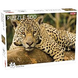 Foto van Tactic legpuzzel jaguar 500 stukken 31 x 47 cm karton bruin