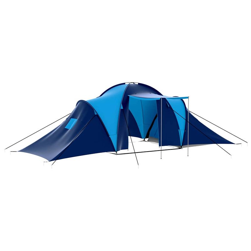 Foto van Vidaxl tent 9-persoons polyester donkerblauw en blauw