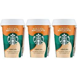 Foto van Starbucks chilled coffee caramel macchiato ijskoffie 3 x 220ml bij jumbo