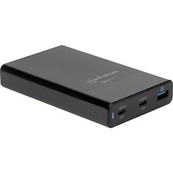 Foto van Manhattan 102223 102223 usb-laadstation thuis uitgangsstroom (max.) 3 a 3 x usb 3.2 gen 1 bus a (usb 3.0), usb-c bus (power delivery) qualcomm quick charge