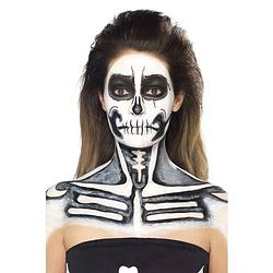 Foto van Halloween - make-up set skelet inclusief kwasten - schmink