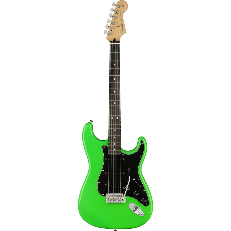 Foto van Fender limited edition player stratocaster neon green eb elektrische gitaar