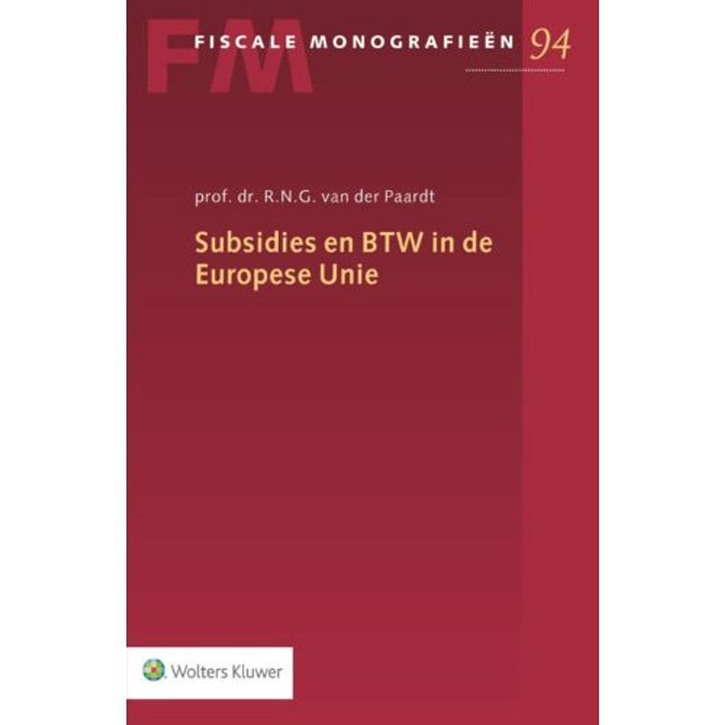 Foto van Subsidies en btw in de europese unie - fiscale