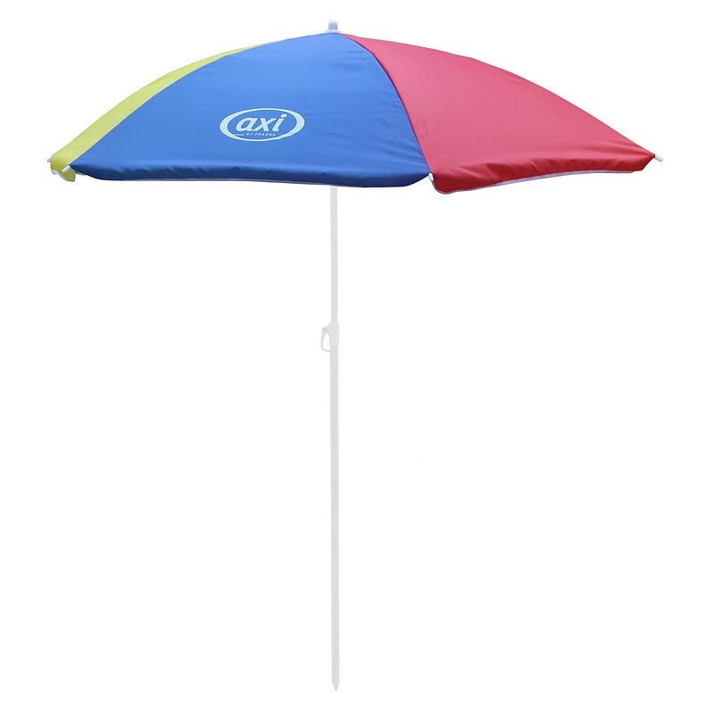 Foto van Axi parasol ?125 cm voor kinderen in regenboog kleuren compatibel met axi picknicktafels, watertafels & zandbakken