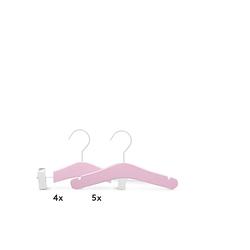 Foto van Relaxwonen - baby kledinghangers - set van 9 - roze - broek en kledinghangers - extra stevig