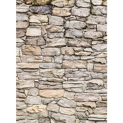 Foto van Wizard+genius stone wall ii vlies fotobehang 192x260cm 4-banen