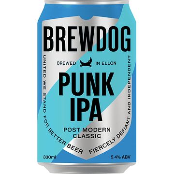 Foto van 2e halve prijs | brewdog punk ipa blik 330ml aanbieding bij jumbo