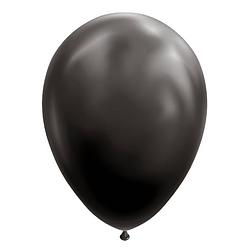 Foto van Wefiesta ballonnen 30 cm latex zwart 10 stuks