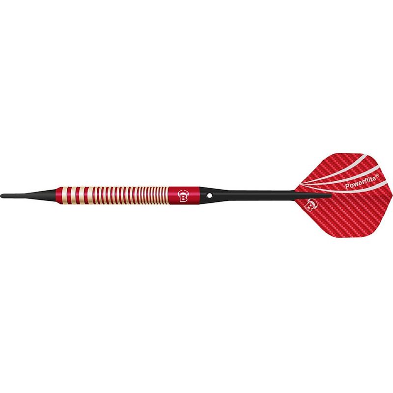 Foto van Bull's dartpijlen metis softtip messing rood/zwart gewicht 18