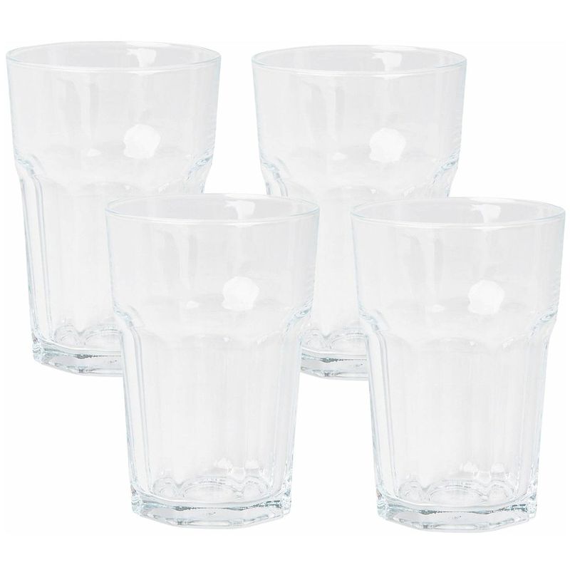 Foto van Longdrink - longdrinkglas - limonadeglazen - 12 x 8 cm - 365ml - 4 stuks