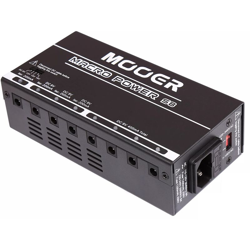 Foto van Mooer macro power s8 multivoeding voor effectpedalen