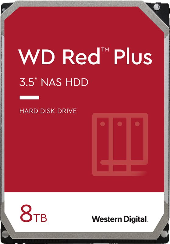 Foto van Wd red plus wd80efpx 8tb