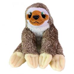 Foto van Lumo stars knuffel sloth coffe junior 15 cm pluche bruin