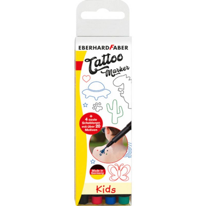 Foto van Eberhard faber tattoostiftenset kids junior 8-delig