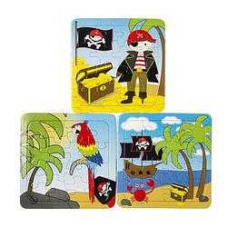 Foto van Decopatent® uitdeelcadeaus 50 stuks piraat - piraten puzzels -