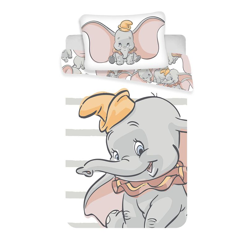 Foto van Disney dumbo little one baby dekbedovertrek - 100x135 cm - multi