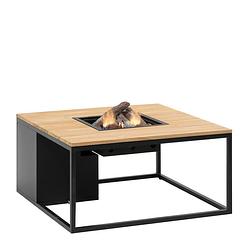 Foto van Cosiloft 100 black/teak vierkant