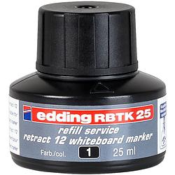 Foto van Edding rbtk 25 (25 ml) navulinkt voor boardmarkers o.a. e-12 - kleur; zwart - potje