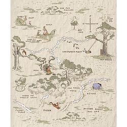 Foto van Komar winnie pooh map vlies fotobehang 200x240cm 4-banen