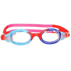 Foto van Gekleurde kinder zwembril 4-7 jaar rood/roze/blauw in opbergdoosje - zwembrillen