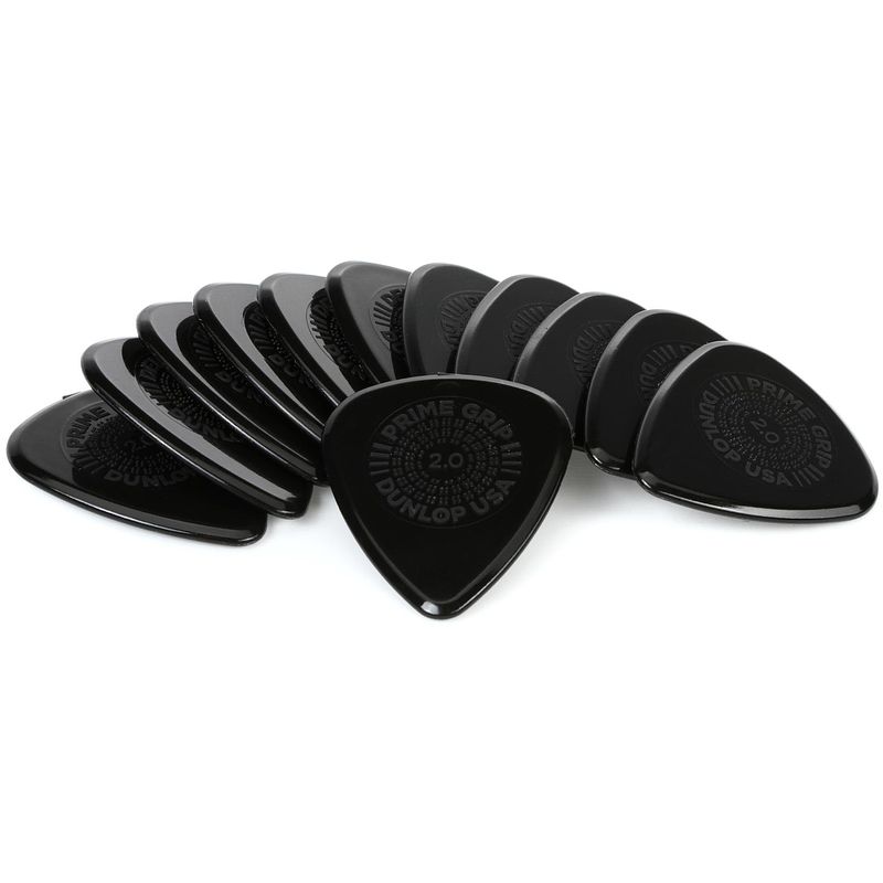 Foto van Dunlop 450p200 prime grip delrin 2.00 mm plectrumset (12 stuks)