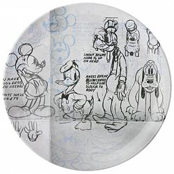 Foto van Zak!designs dinerbord disney classic gang junior 25,5 cm grijs