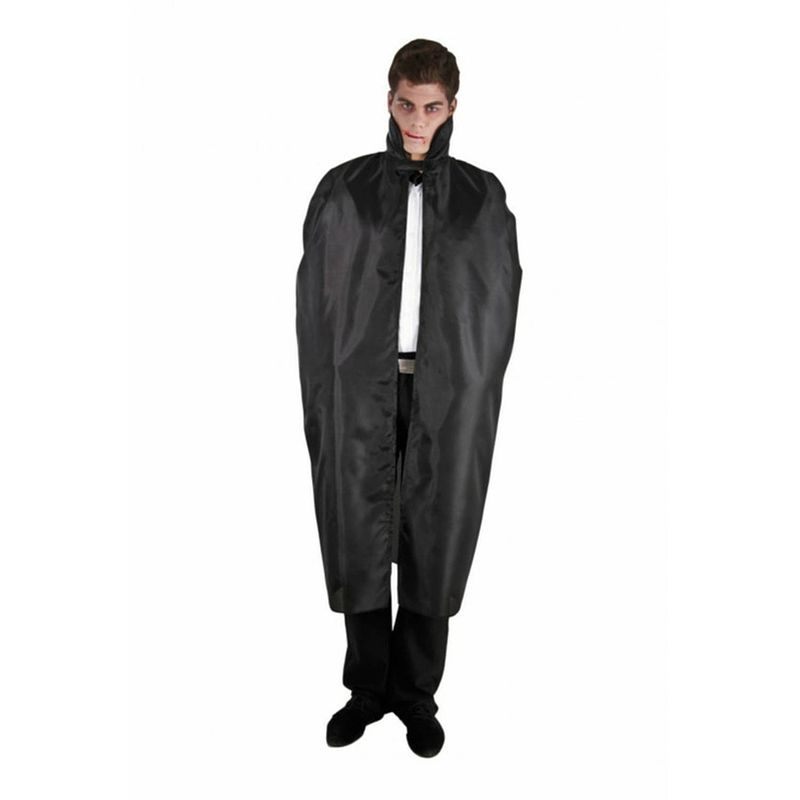 Foto van Halloween dracula cape - voor volwassenen - zwart - l127 cm - carnavalskostuums