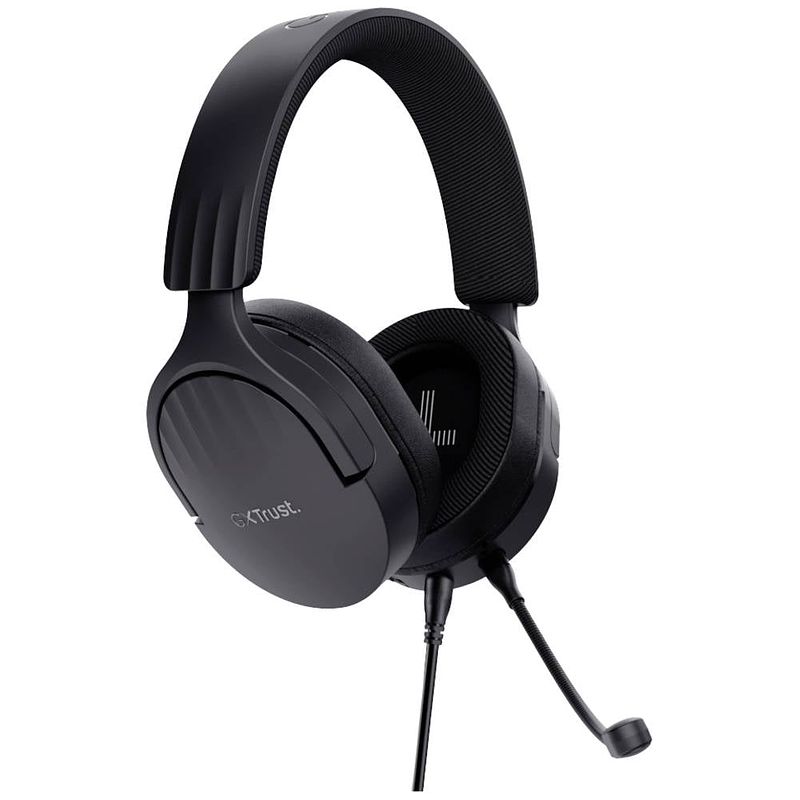 Foto van Trust gxt 489 fayzo over ear headset gamen kabel stereo zwart