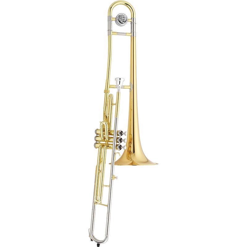 Foto van Jupiter jtb720 vrq ventieltrombone c (goud) + koffer