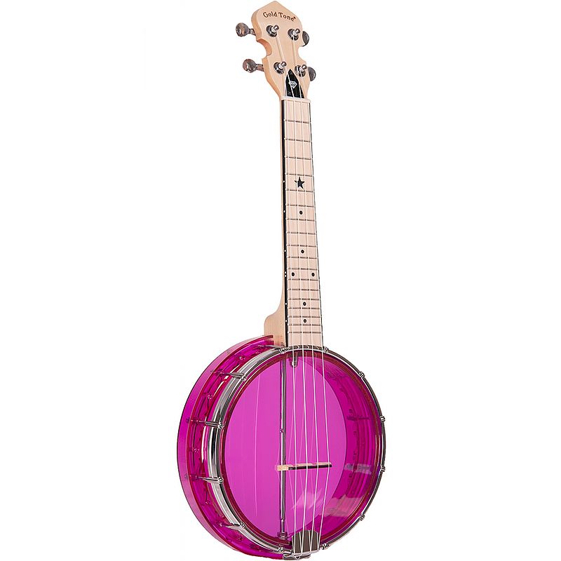 Foto van Gold tone little gem banjo uke amethyst met gigbag