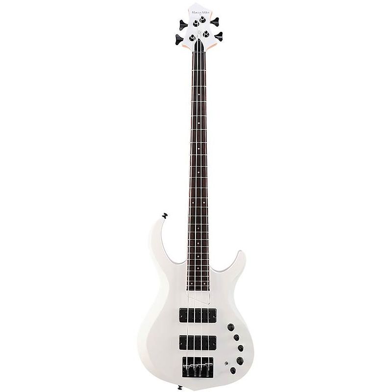 Foto van Sire marcus miller m2+ 4 2nd generation white pearl 4-snarige elektrische basgitaar