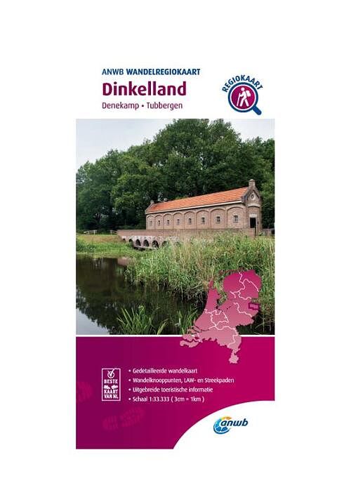 Foto van Wandelregiokaart dinkelland 1:33.333 - anwb - paperback (9789018046453)