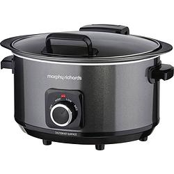 Foto van Morphy richards sear&stew 6.5l slow cooker zwart