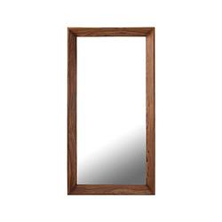 Foto van Ptmd chevar brown sheesham wood mirror rectangle l