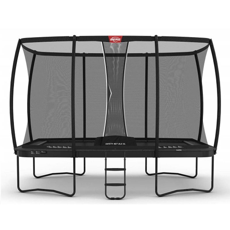 Foto van Berg trampoline ultim champion met veiligheidsnet - safetynet deluxe xl - 410 x 250 cm - grijs