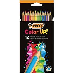 Foto van Bic kleurpotloden color up, ophangdoos met 12 stuks in geassorteerde kleuren
