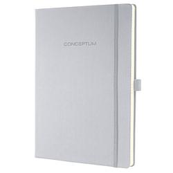 Foto van Sigel notitieboek conceptum pure a4 hardcover gelinieerd zilver