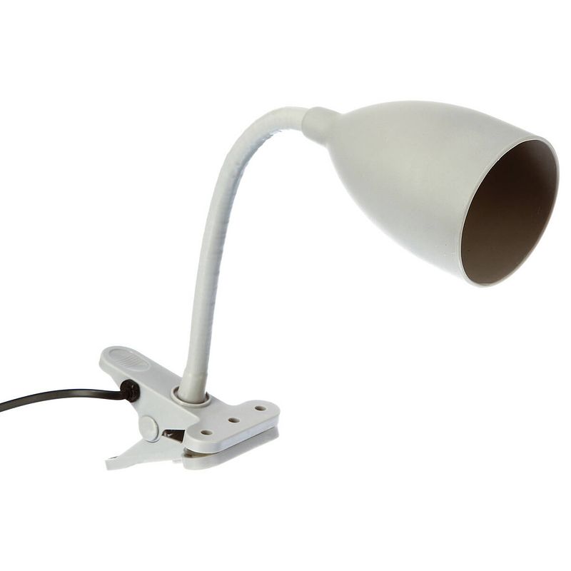 Foto van Atmosphera klem bureaulampje - design light classic - grijs - h43 cm - bureaulampen