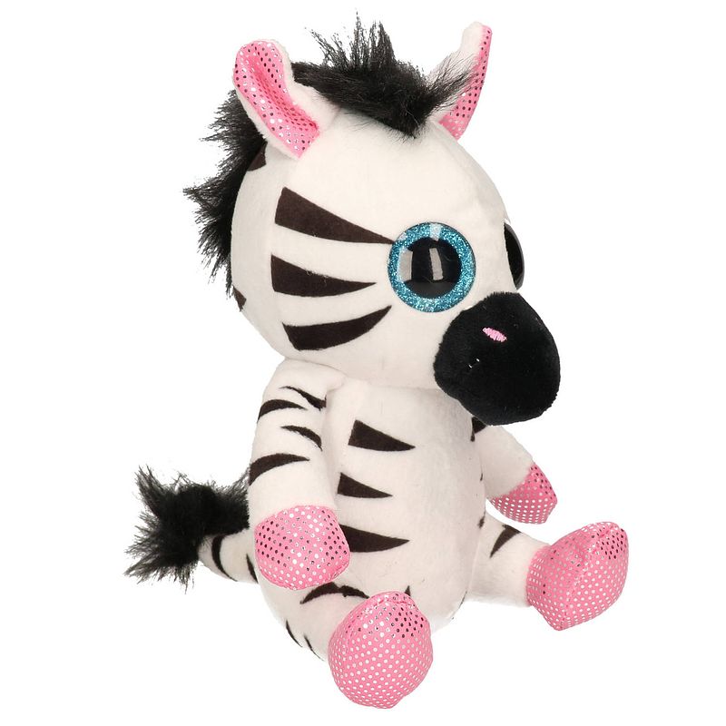 Foto van Pluche zebra knuffel 20 cm - knuffeldier