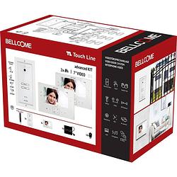 Foto van Bellcome smart+ 3.5” video-kit 2 familie complete set voor video-deurintercom kabelgebonden 14-delig wit