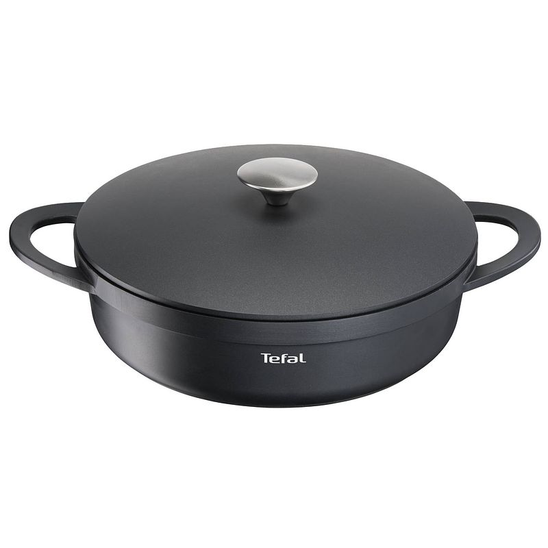 Foto van Tefal trattoria hapjespan - gietaluminium - ø 28 cm - zwart