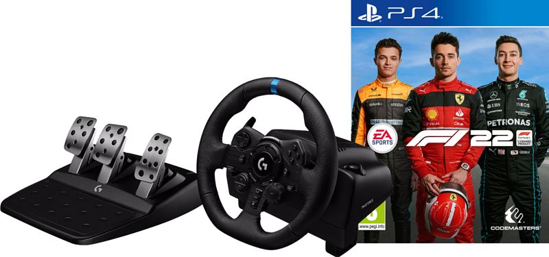 Foto van Logitech g923 playstation + f1 22 ps4