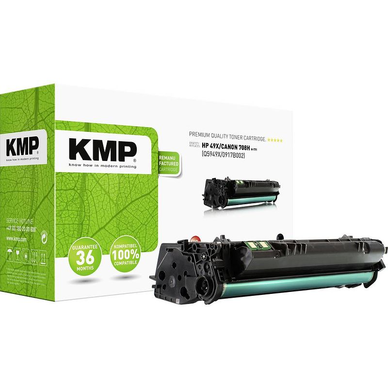 Foto van Kmp h-t71 tonercassette vervangt hp 49x, q5949x zwart 6000 bladzijden compatibel toner